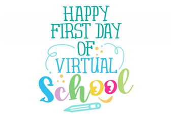 First day of the virtual school